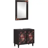 vidaXL Badkamerkast set 2 st 62 x 33 x 58 cm Massief Mango Hout