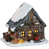 Luville Woodworker barn led battery operated l17xw14xh14,5 cm