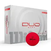 Wilson - DUO Soft Golf Ball - Red - 12 Balls