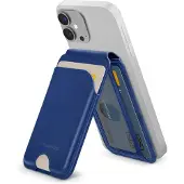 Mobilize MagSafe Compatible Magnet Card Holder with Stand Function Blue