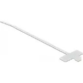 MaxTrack Tie-wraps 200 x 2,5mm / transparant - met label (100 stuks)