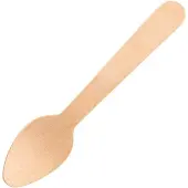 Fiesta berkenhouten theelepel 11cm, 100 stuks