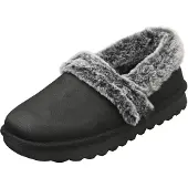 SKECHERS Cozy Up gevoerde dames pantoffels zwart maat 39
