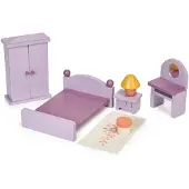 Mentari houten poppenhuis slaapkamer speelgoed - duurzaam en creatief.