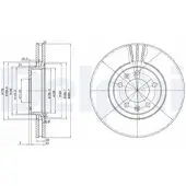 Delphi BG2688 Remschijf