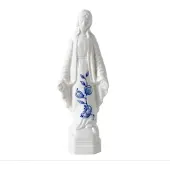 Heinen Delfts Blauw Decoratiebeeld Madonna - Keramiek - 21 cm