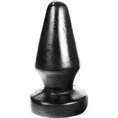 Dark Crystal Buttplug 13 x 5,5 cm - zwart