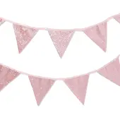 HEMA Slinger 3m Stof Glitter Roze (roze)