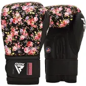RDX Sports Fl-5 Artificial Leather Boxing Gloves Zwart 8 Oz
