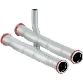 Geberit Mapress C-staal set aansluit-T-stuk voor retour, DN 15 / 12, 23603