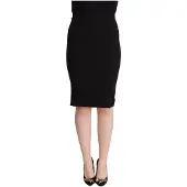 Dolce&Gabbana Pencil Rok Knie Lang Stretch Wol