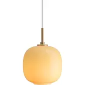 Louis Poulsen VL 45 Radiohus Ø 175 Hanglamp Brass | glossy amber