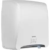 MAUL MaulCare handdoekroldispenser 95324, aanraakvrije verwijdering van losse vellen, capaciteit tot 760 vellen, LED-waarschuwing, afsluitbaar, ABS