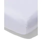 HEMA Topper hoeslaken 160x200cm zacht katoen wit (wit)