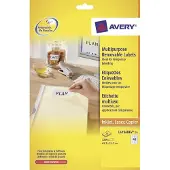 Avery Zweckform L4736-25 multifunctionele etiketten A4 45,7 x 21 mm wit (1200 etiketten)
