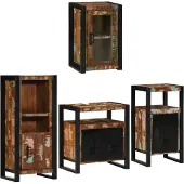 vidaXL Badkamermeubel Set 4 st Multikleur 55 x 35 x 60 cm
