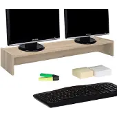 Idimex Monitorstandaard ZOOM 100 x 15 x 27 cm in Sonoma-eik