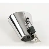 Black Label - CBT Ball Stretcher met Spijkers aan Binnenkant en Hangslotje