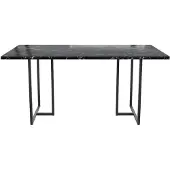 DOMUS -Astor-Eettafel - Zwart Marmerlook