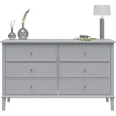 DOMUS Franklin-Commode - 6-laden - Grijs MDF