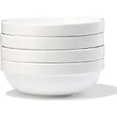 HEMA Kom Ø15cm Alledag Porselein Wit - 4 Stuks (wit)