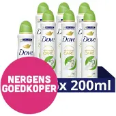 Dove 6x Deodorant Spray Cucumber & Green Tea 200 Ml