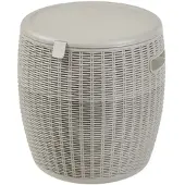 Casa.pro Tuinbox Avetrana koelbox rond 44xØ40 cm lichtbruin