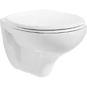 Creavit Wandtoilet met geïntegreerde taharetspuit (bidet) en spoelrand, wit