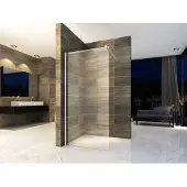 Aloni Pure Inloopdouche Helder Glas 90cm Met Antikalk & Chroom Profiel - Veiligheidsglas - Douche - 5404024102781