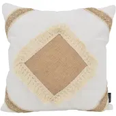NOVÉE Square jute | 45 x 45 cm | kussenhoes | katoen/jute