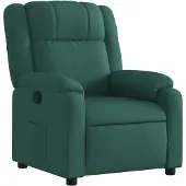 vidaXL Relaxfauteuil donkergroene stof