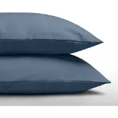 Zelesta Everyday Uni Kussenslopen Midnight - Kussenslopen 60 x 70 set van 2