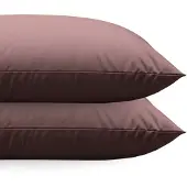 Zelesta Comfort uni diamond Kussenslopen Set van 2 - Bordeaux 80x80cm