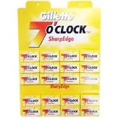 Gillette 100 7 O'Clock SharpEdge Dubbelzijdige Scheermesjes