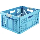 Keeeper Professionele inklapbare opbergbox 'eco lea', 32 liter, hemelsblauw