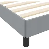 vidaXL Boxspring bed Lichtgrijs 140 x 200 cm Stof