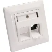 Logilink Wandcontactdoos voor 2 Keystone modules / wit (RAL9010)