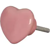 Clayre & Eef Deurknop Roze Keramiek