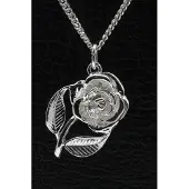 MOOYE ® - Collectie Zilveren Roos ketting hanger