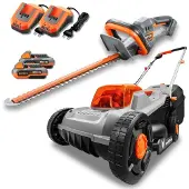 FUXTEC 20V Accu Tuinset FX-E1RM20ECO-SET & FX-E1HS20-SET | Accu-grasmaaier en heggenschaar | Verwisselbaar accupakket | 2x 2Ah accu inclusief oplader