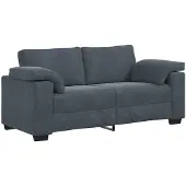 vidaXL Loveseat bank 180x77x82 cm fluweel donkergrijs