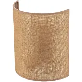 Duolla Wandlampe , Jute, dimbare, Roestbruin, Woonkamer, Stof, Landhuis / Rustiek