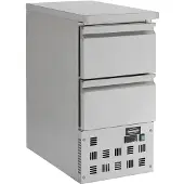 CombiSteel Koelwerkbank 109L - 2 laden 1/1 GN - +2/+8°C - 0.12kW - 230V - 435x700x870mm