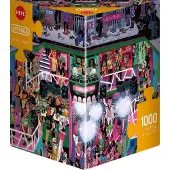 Heye Puzzle Disco 3000 - Cartoon puzzel 1000 stukjes - Driehoekige doos met poster - Puzzelmaat 70 x 50 cm