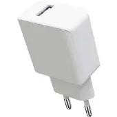 Avizar , USB-voeding, 10W, snel en veilig opladen, compact ontwerp, wit