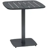 Hespéride Tuintafel voor 2 personen van staal met lattenblad ALEGORIA