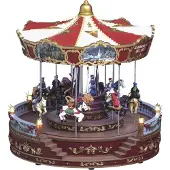 LIGHTS - Verlichte attractie "Carrousel" met animatie & muziek/geluid