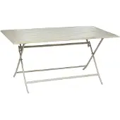 Hespéride Rechthoekige opvouwbare tuintafel voor 6 personen van aluminium AZUA