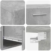 vidaXL Tv-meubelset FLORIN 3 st 150 x 39 x 30 cm Betongrijs