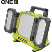 Ryobi 18V-werklamp, LED, oplaadbaar, 1,4 kg, 3000 lm, grijs/groen